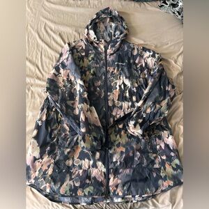 Columbia floral windbreaker